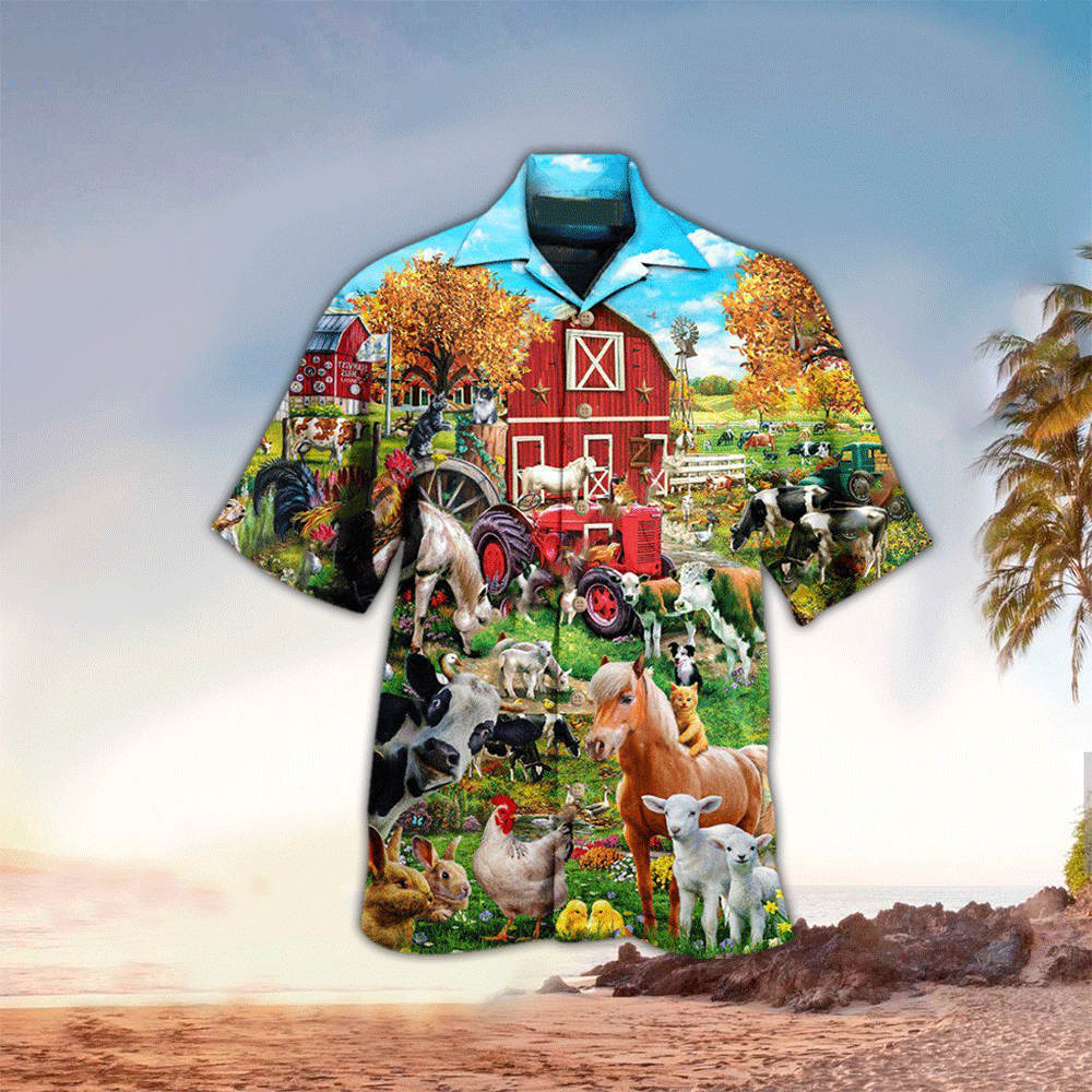 Farm Shirt Farm Hawaiian Shirt For Farmers Shirt for Men and Women