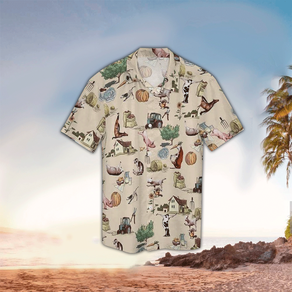 Farm Shirt Farm Hawaiian Shirt For Farmers Shirt for Men and Women