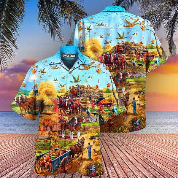 Farmer Happy Harvesting Edition - Hawaiian Shirt - Hawaiian Shirt For Men