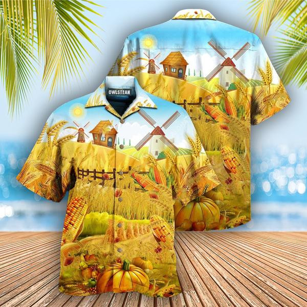 Farmer Havesting Happiness On The Farm Edition - Hawaiian Shirt - Hawaiian Shirt For Men