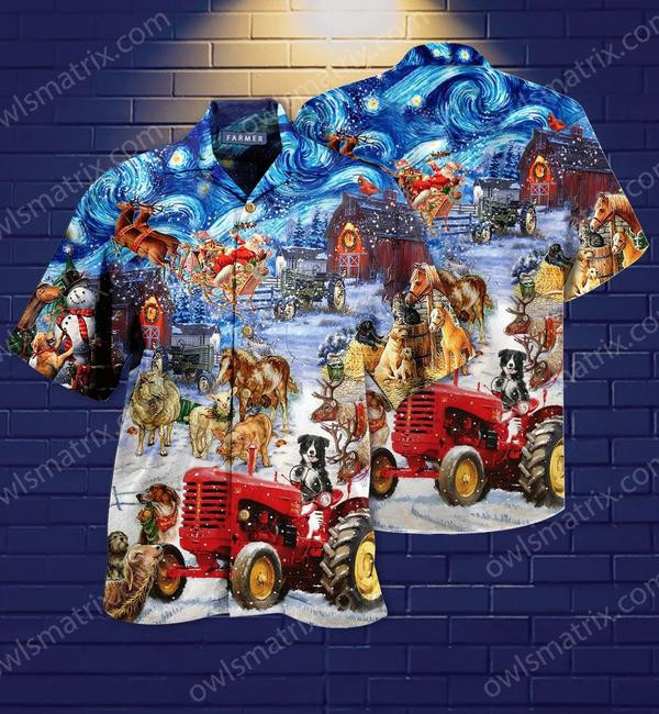 Farmer Merry Xmas Lover Limited Edition - Hawaiian Shirt - Hawaiian Shirt For Men