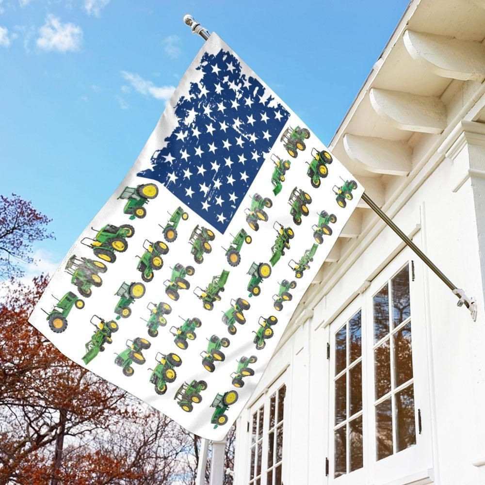 Farmer Truck Independence Day Garden Flag House Flag