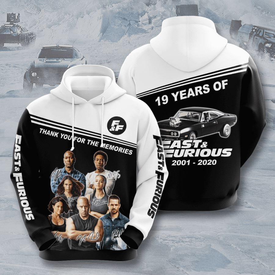 Fast And Furious No644 Custom Hoodie 3D All Over Print