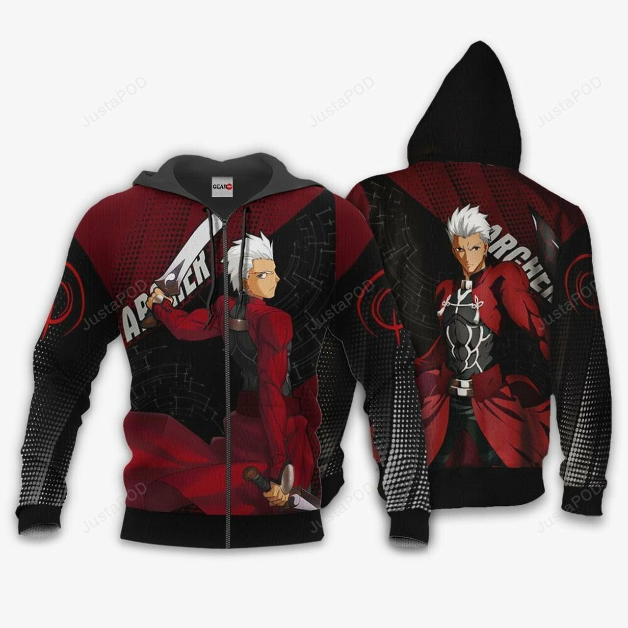 Fate Stay Night Archer 3d All Over Print Hoodie