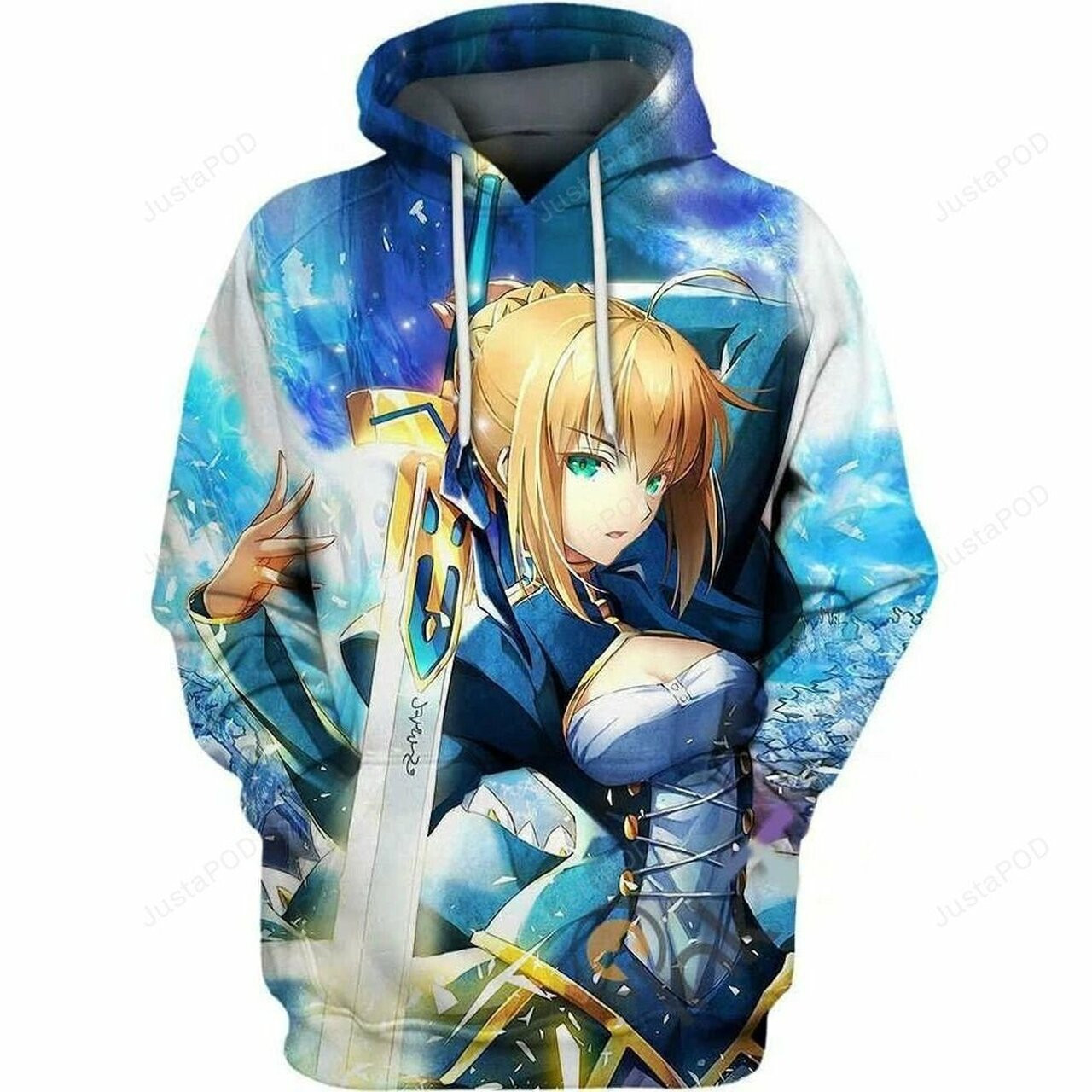 Fate Stay Night Saber 3d All Over Print Hoodie