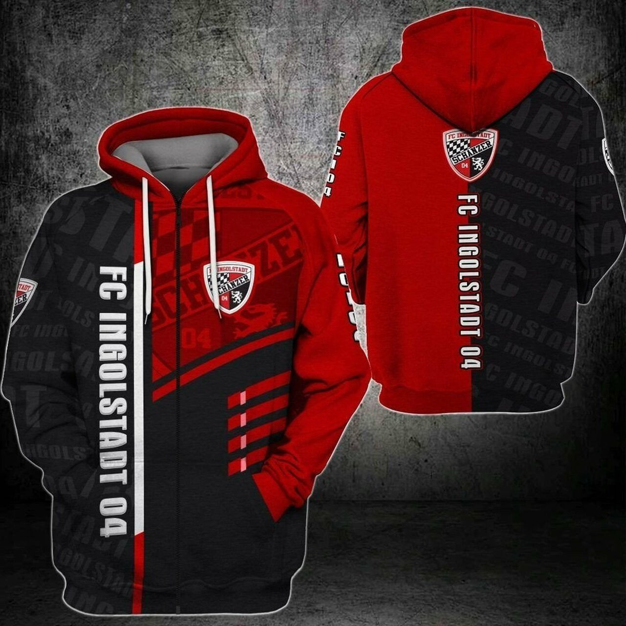 Fc Ingolstadt 04 3d All Over Print Hoodie