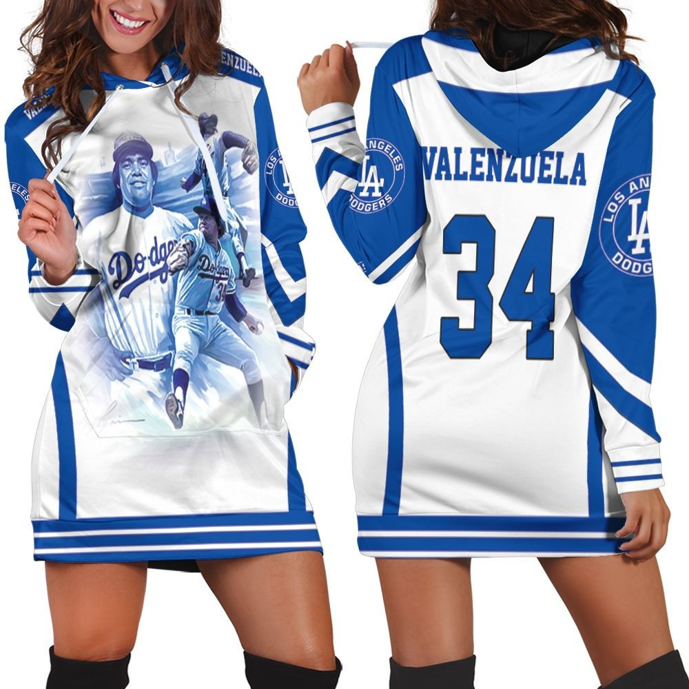 Fernando Valenzuela La Dodgers Hoodie Dress Sweater Dress Sweatshirt Dress