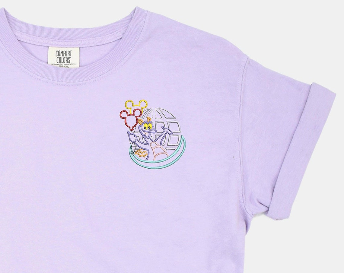 Figment Embroidered Tshirt Epcot Shirt Figment T Shirt Disney Imagination Shirt Disney Tshirt Womens Disney Shirt