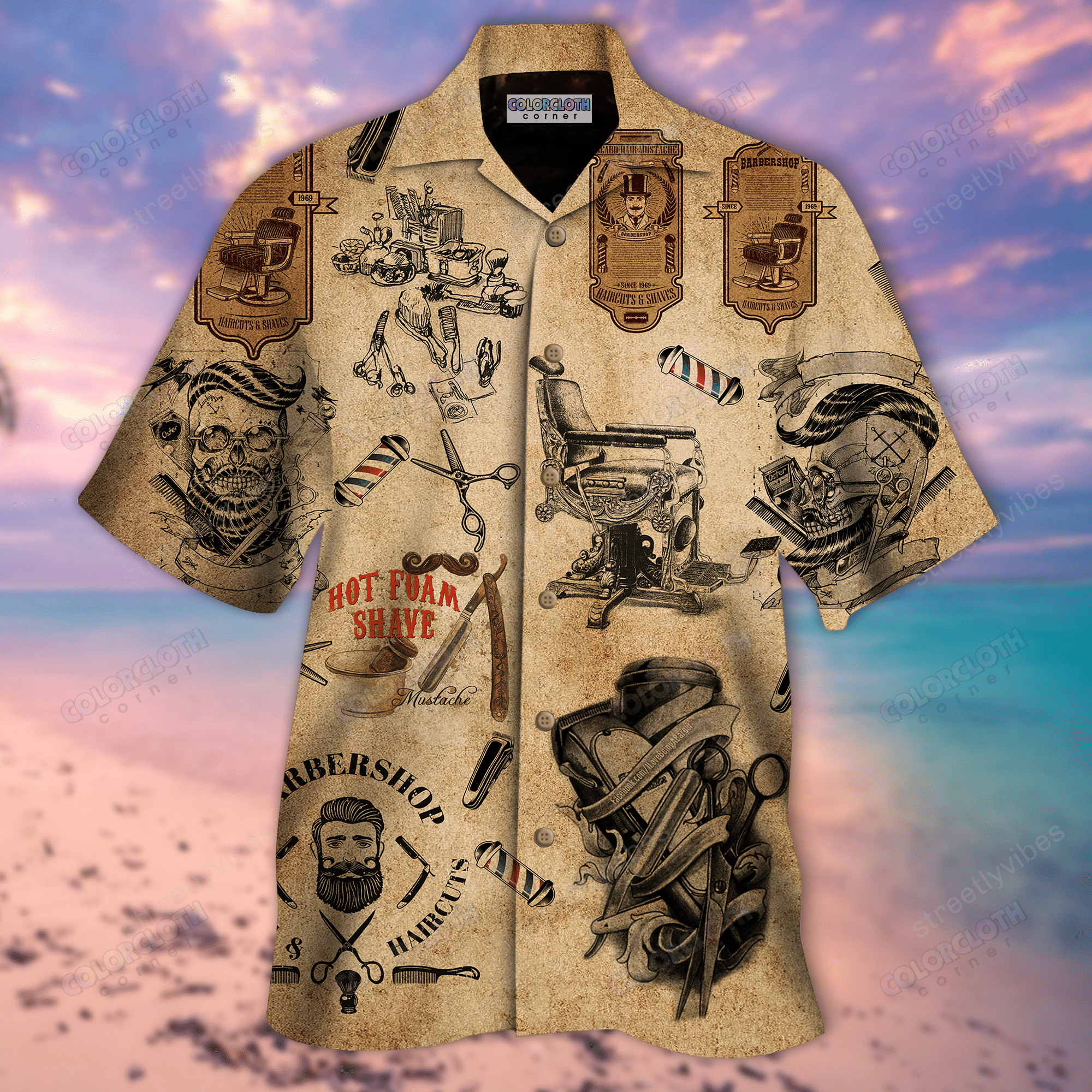 Find Your Style In Barber Shop Unisex Hawaiian Shirt Hawaiian Shirt For Men