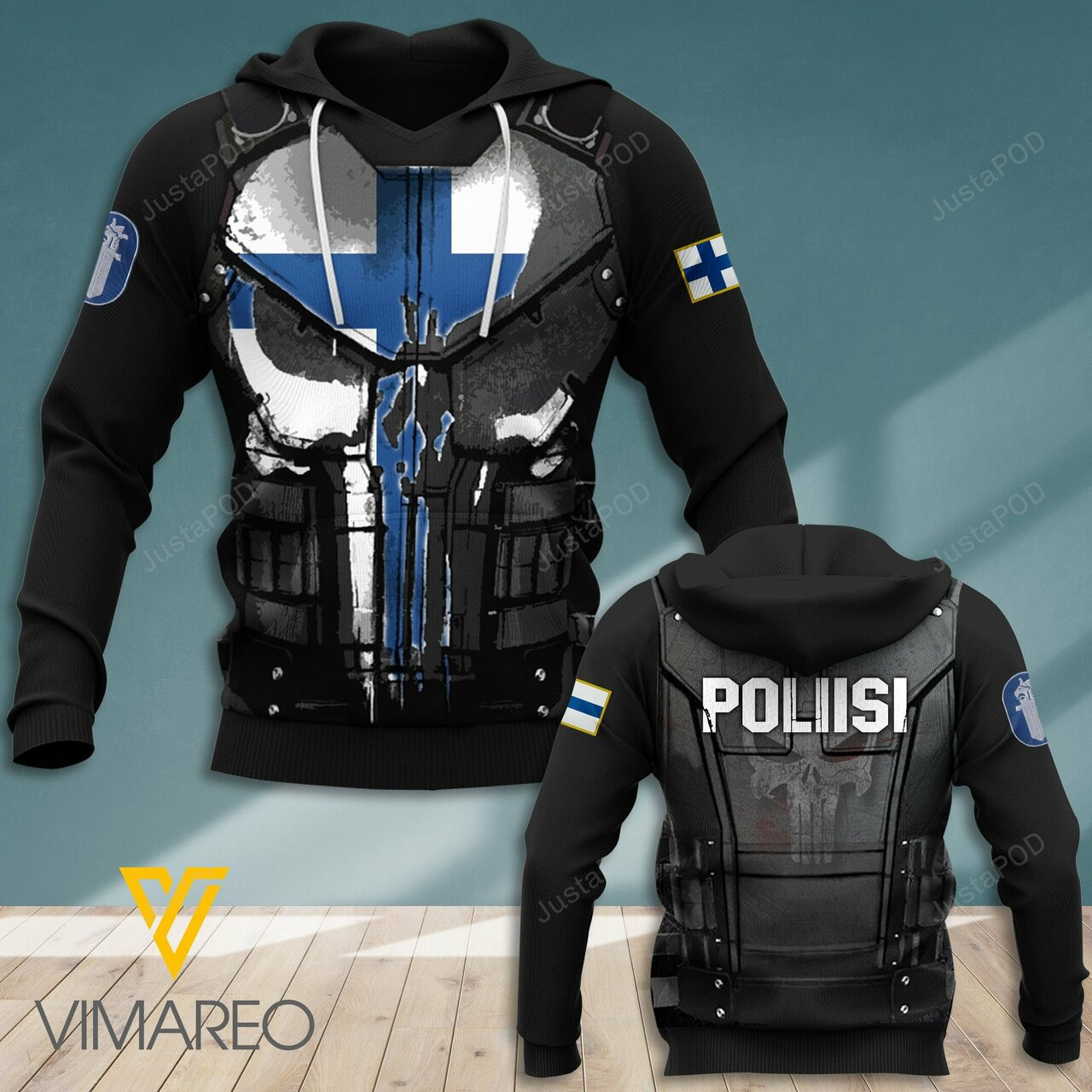 Finland Poliisi 3d All Over Print Hoodie