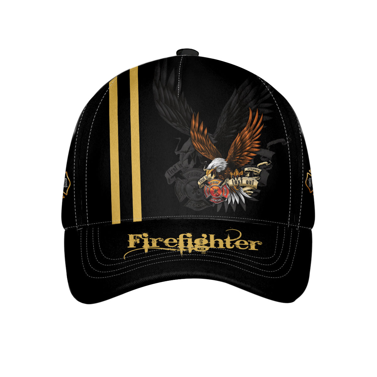 Firefighter Golden Eagle Classic Cap Cool Firefighter Baseball Cap Gift For Firefighters