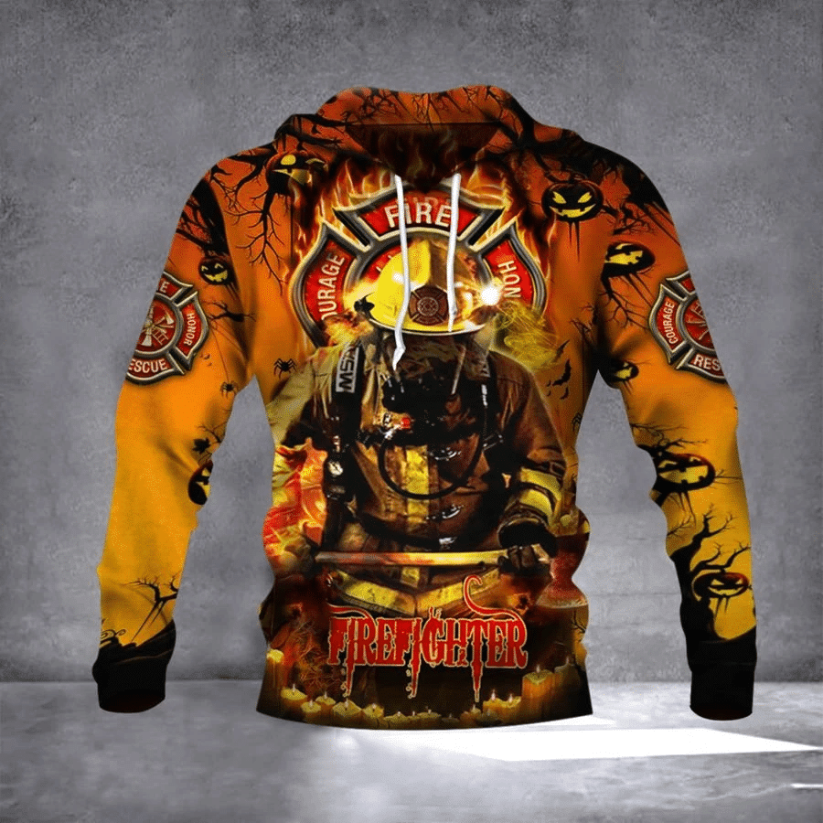 Firefighter Halloween Hoodie 3D All Over Print