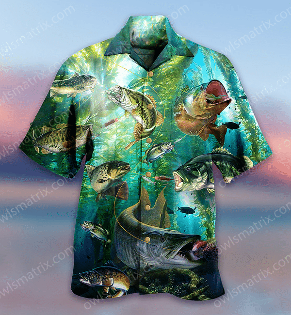 Fish More Worry Less Limited - Hawaiian Shirt Hawaiian Shirt For Men