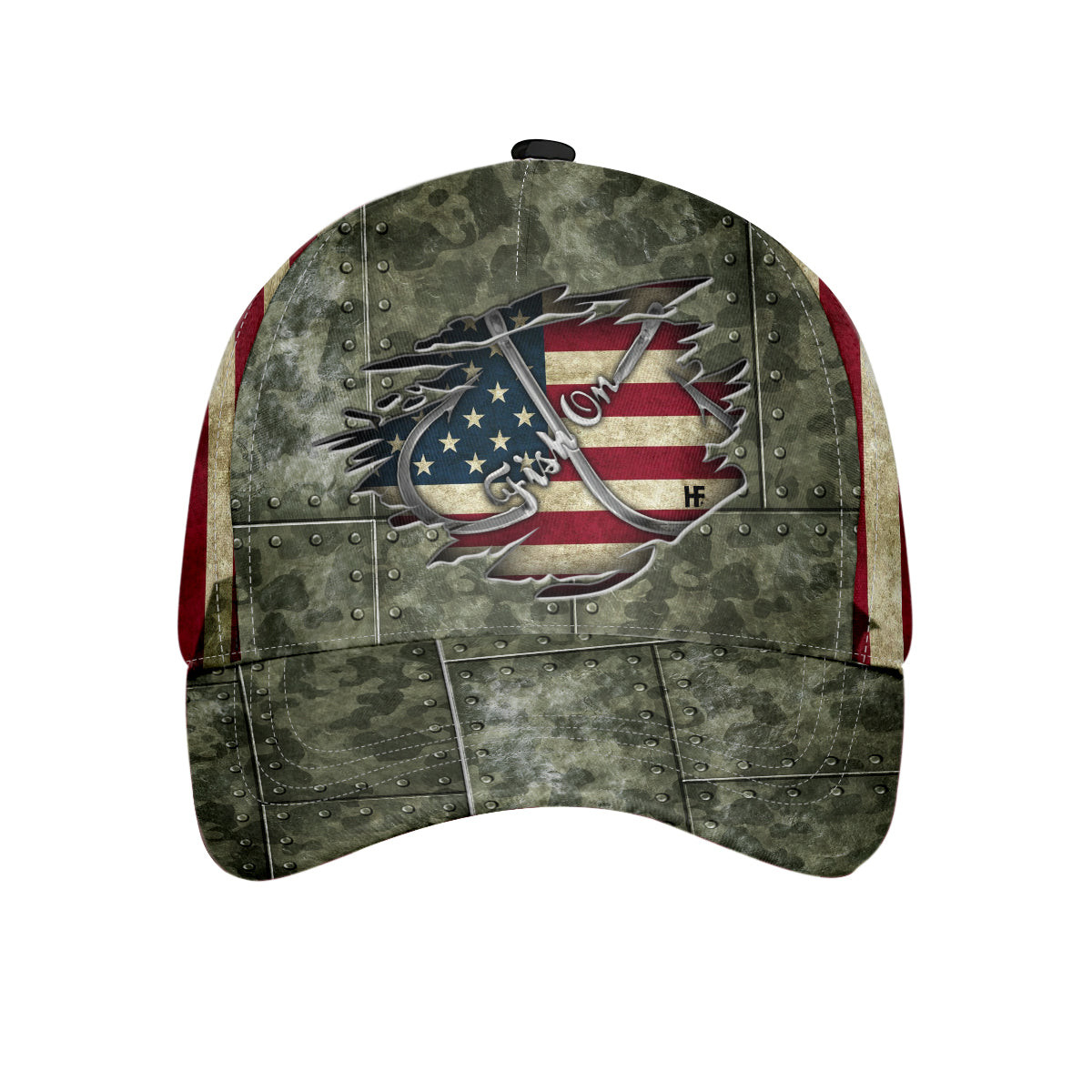 Fishing Camo And American Flag Classic Cap Unique American Fishing Hat Best Fishing Gift Idea