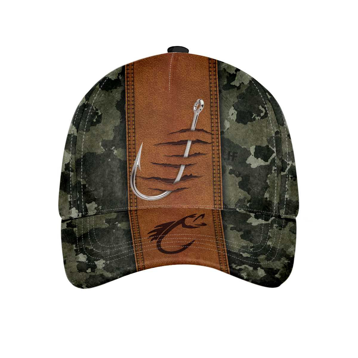 Fishing Camo Pattern Classic Cap Unique Camo Fishing Cap Best Fishing Gift