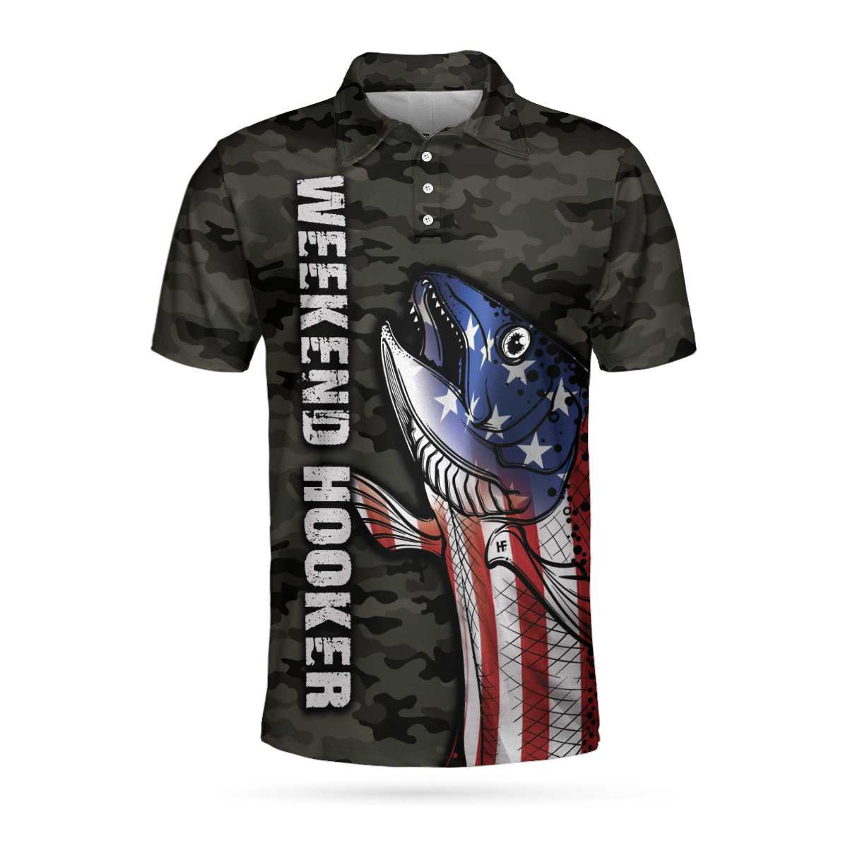 Fishing Is My Anger Management Camouflage Polo Shirt Weekend Hooker American Flag Fishing Shirt For Men