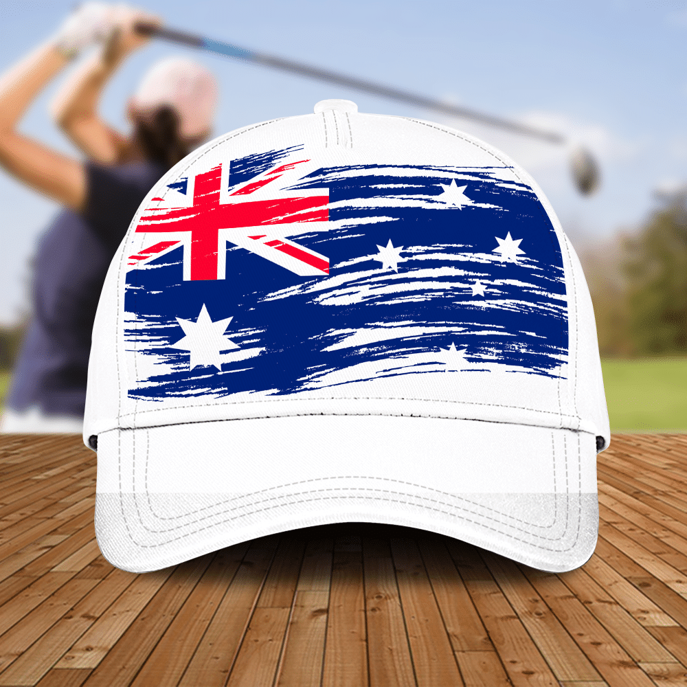 Flag Australia Swing Swear Repeat Color Golfer Gift Caps