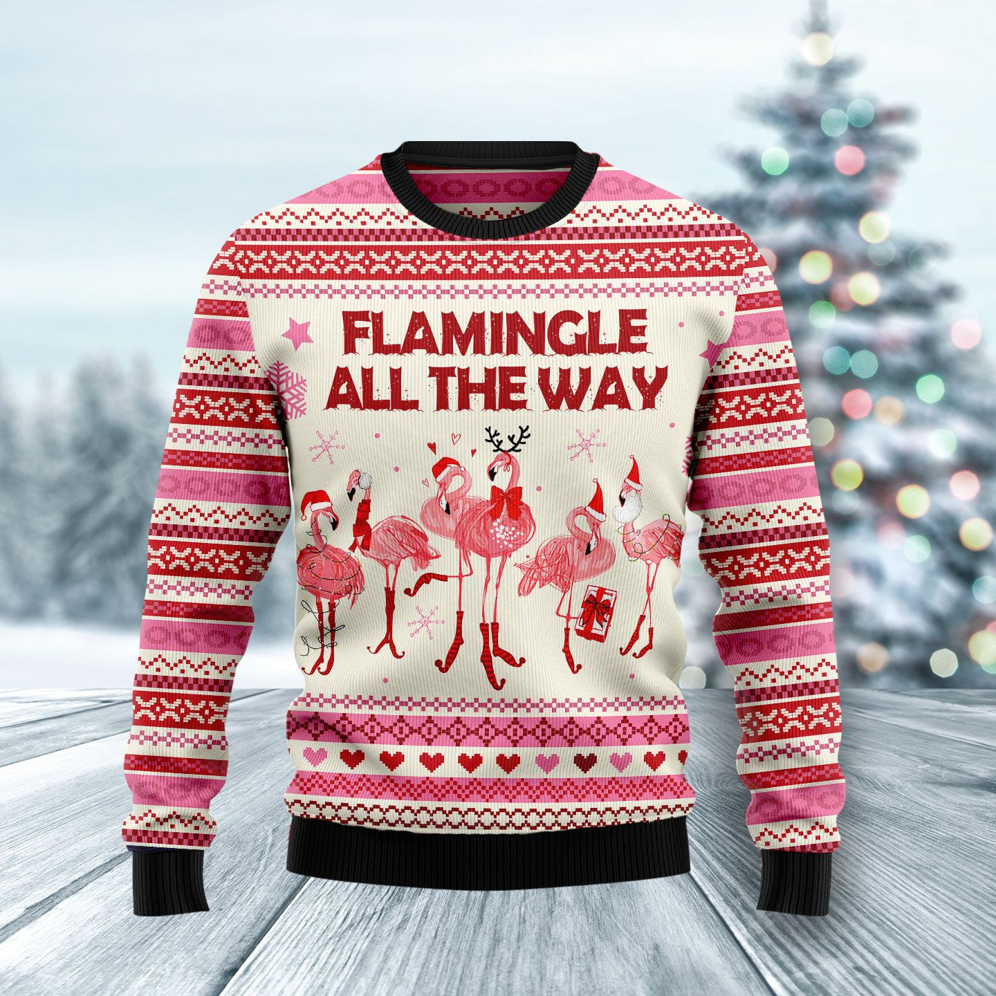 Flamingle All The Ways Ugly Christmas Sweater Ugly Sweater For Men Women