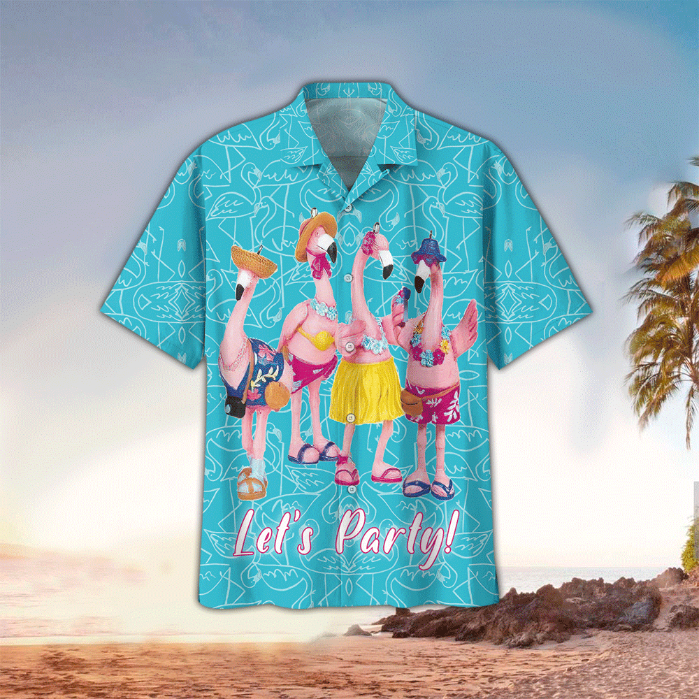 Flamingo Aloha Shirt Hawaiian Shirt For Flamingo Lovers Shirt For Men and Women