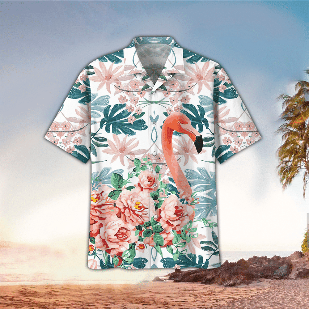 Flamingo Aloha Shirt Hawaiian Shirt For Flamingo Lovers Shirt For Men and Women