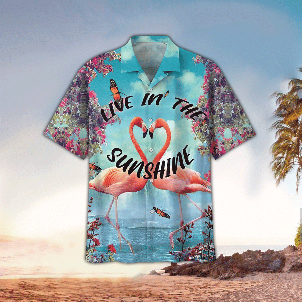 Flamingo Aloha Shirt Hawaiian Shirt For Flamingo Lovers Shirt For Men and Women