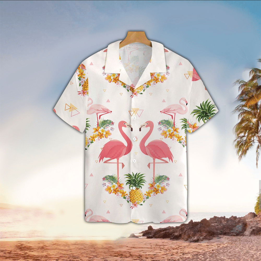 Flamingo Aloha Shirt Hawaiian Shirt For Flamingo Lovers Shirt For Men and Women