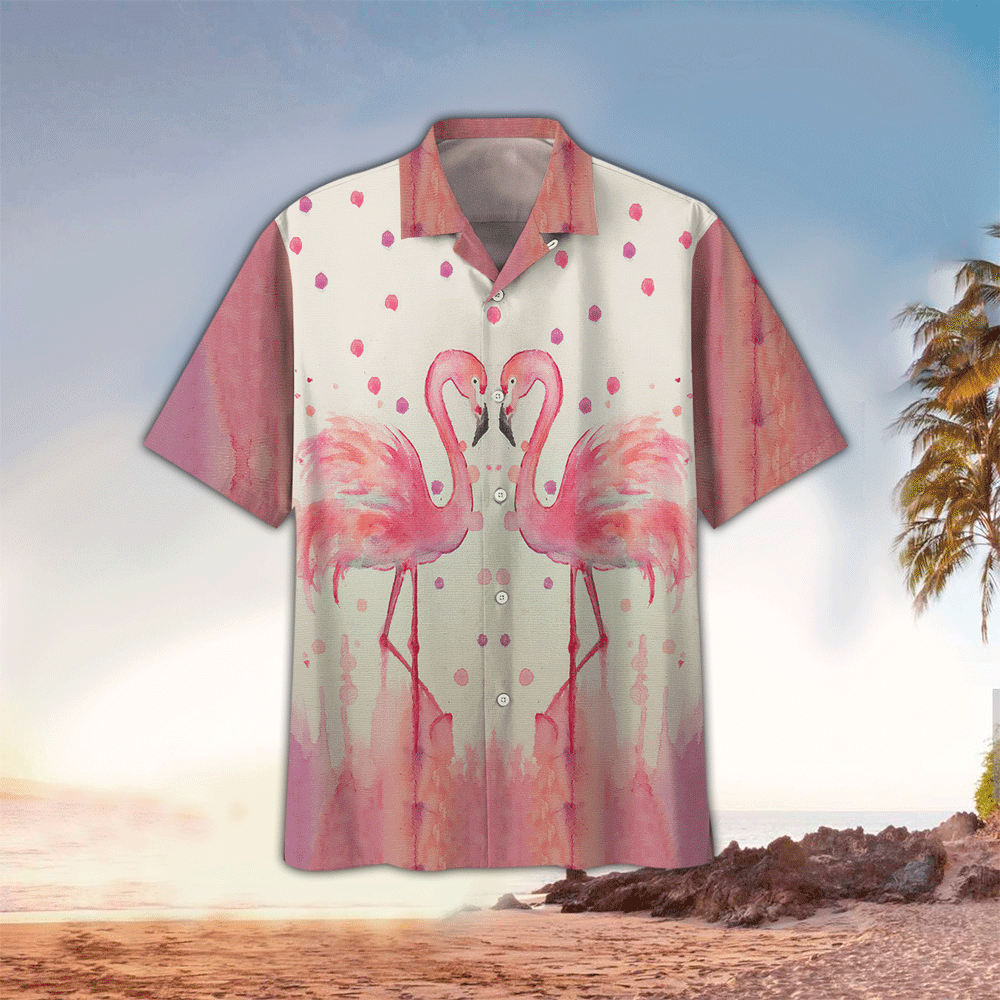 Flamingo Aloha Shirt Hawaiian Shirt For Flamingo Lovers Shirt for Men and Women