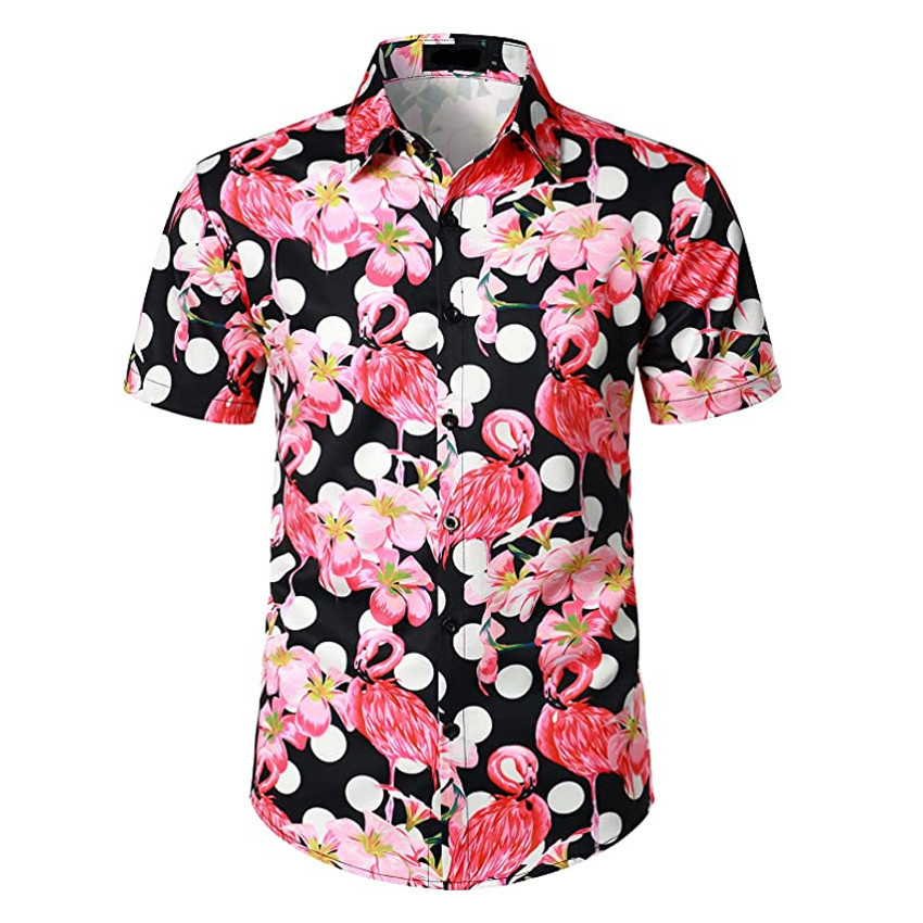 Flamingo Aloha Shirt Hawaiian Shirt For Flamingo Lovers Shirt for Men and Women