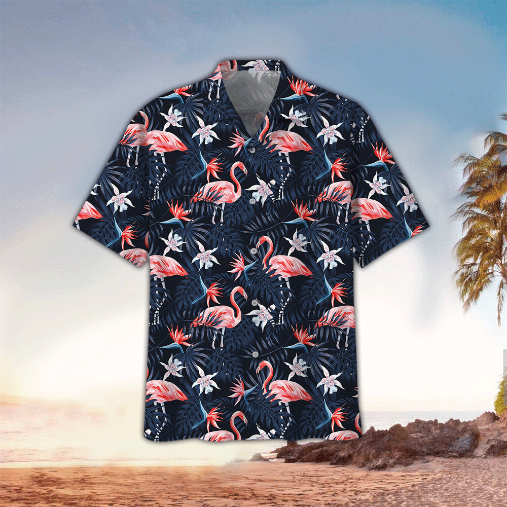 Flamingo Aloha Shirt Hawaiian Shirt For Flamingo Lovers Shirt for Men and Women