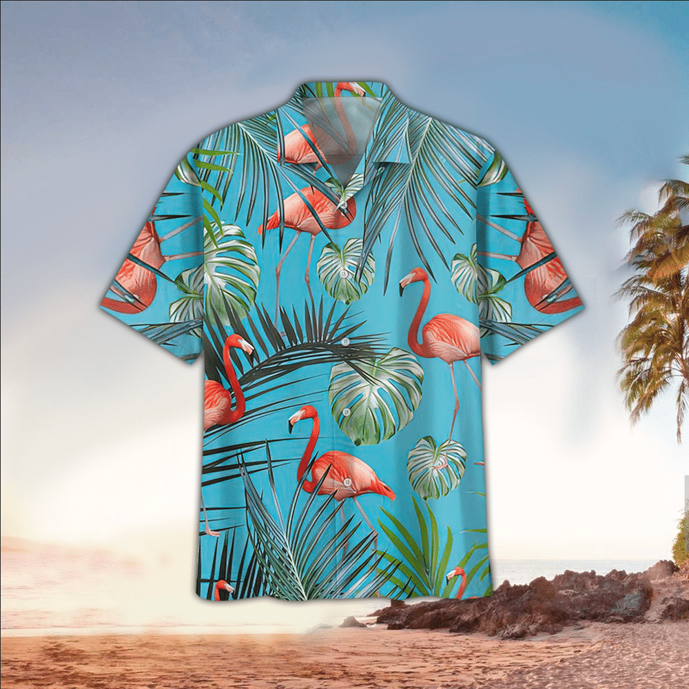 Flamingo Aloha Shirt Hawaiian Shirt For Flamingo Lovers Shirt for Men and Women