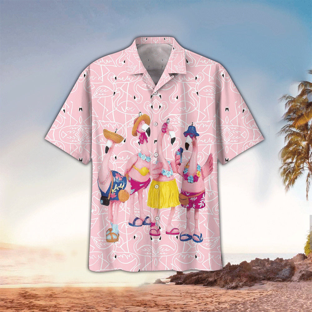 Flamingo Aloha Shirt Perfect Hawaiian Shirt For Flamingo Lover Shirt For Men and Women