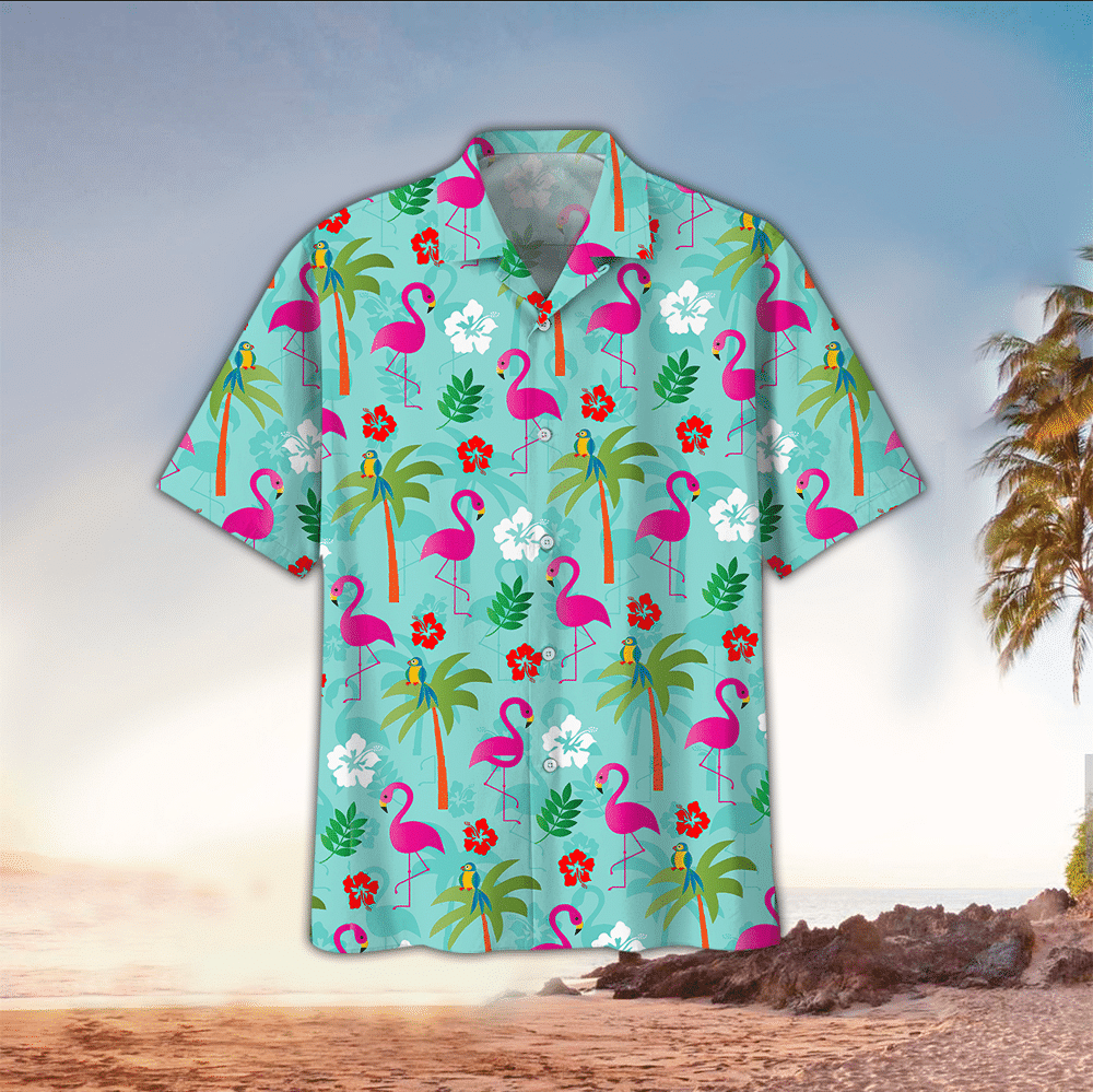 Flamingo Aloha Shirt Perfect Hawaiian Shirt For Flamingo Lover Shirt for Men and Women