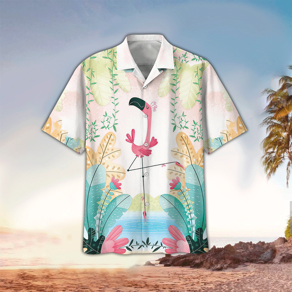 Flamingo Aloha Shirt Perfect Hawaiian Shirt For Flamingo Lover Shirt for Men and Women