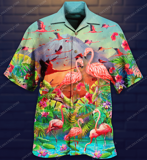 Flamingo Couple Love Limited Edition - Hawaiian Shirt - Hawaiian Shirt For Men, Hawaiian Shirt For Women, Aloha Shirt