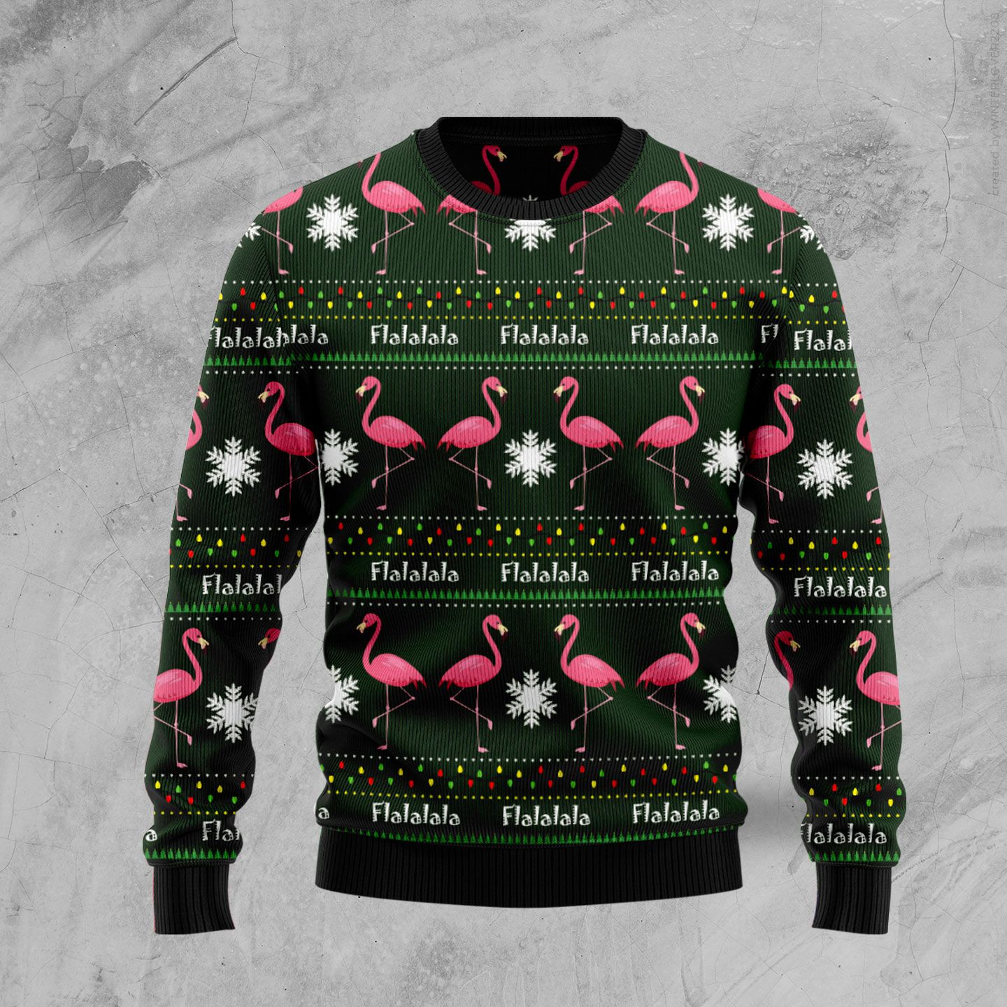 Flamingo Flalala Ugly Christmas Sweater