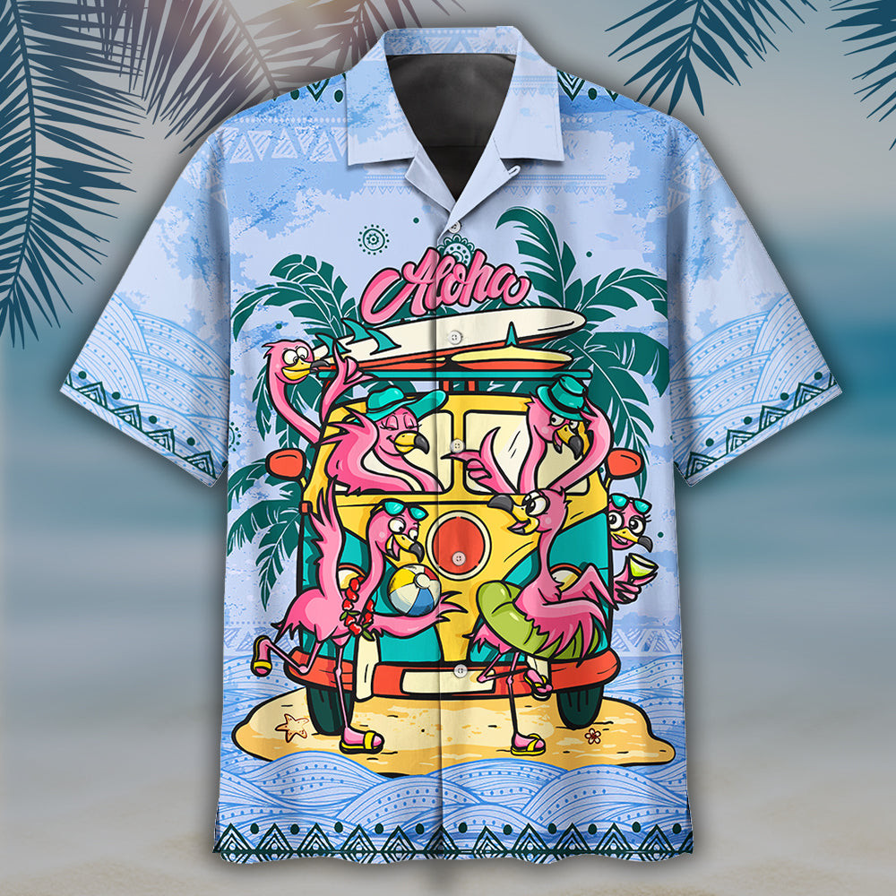 Flamingo Hawaiian Shirt 1 For Men Women