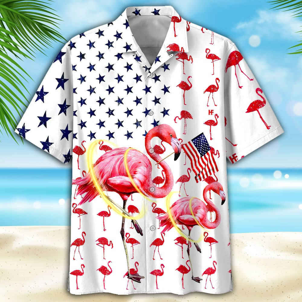 Flamingo Hawaiian Shirt 2 For Men Women