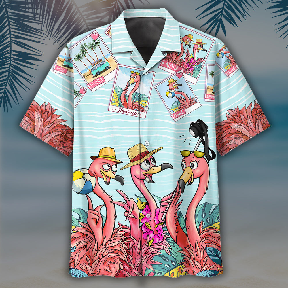 Flamingo Hawaiian Shirt 3 For Men Women