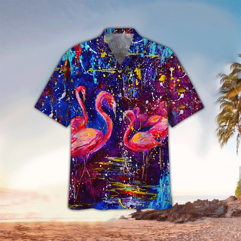 Flamingo Hawaiian Shirt Flamingo Lover Gifts Shirt for Men and Women