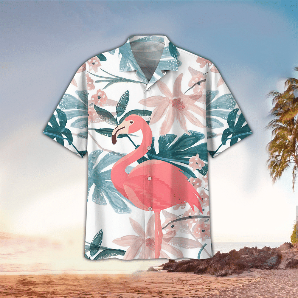 Flamingo Hawaiian Shirt Flamingo Lover Gifts Summer Aloha Shirt