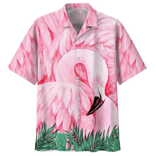 Flamingo Hawaiian Shirt For Men Women