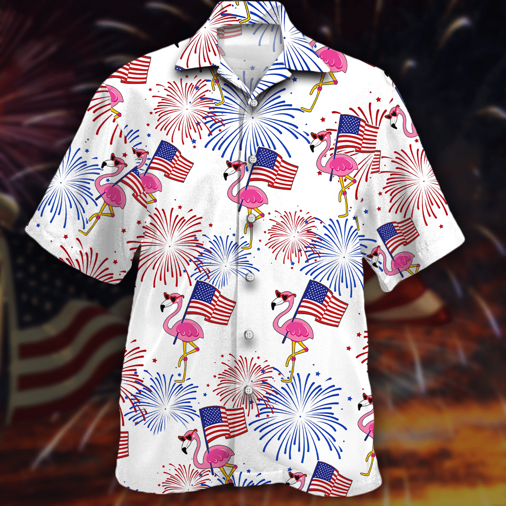 Flamingo Hawaiian Shirt For Men Women