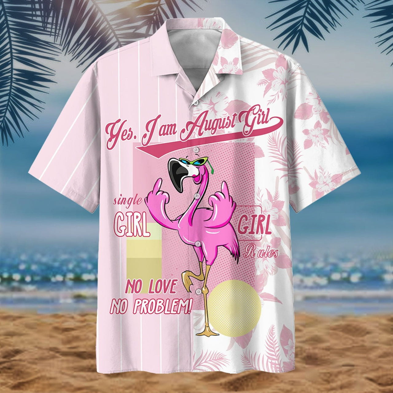 Flamingo Hawaiian Shirt Tropical – August Girl Hawaiian Shirt For Men Women