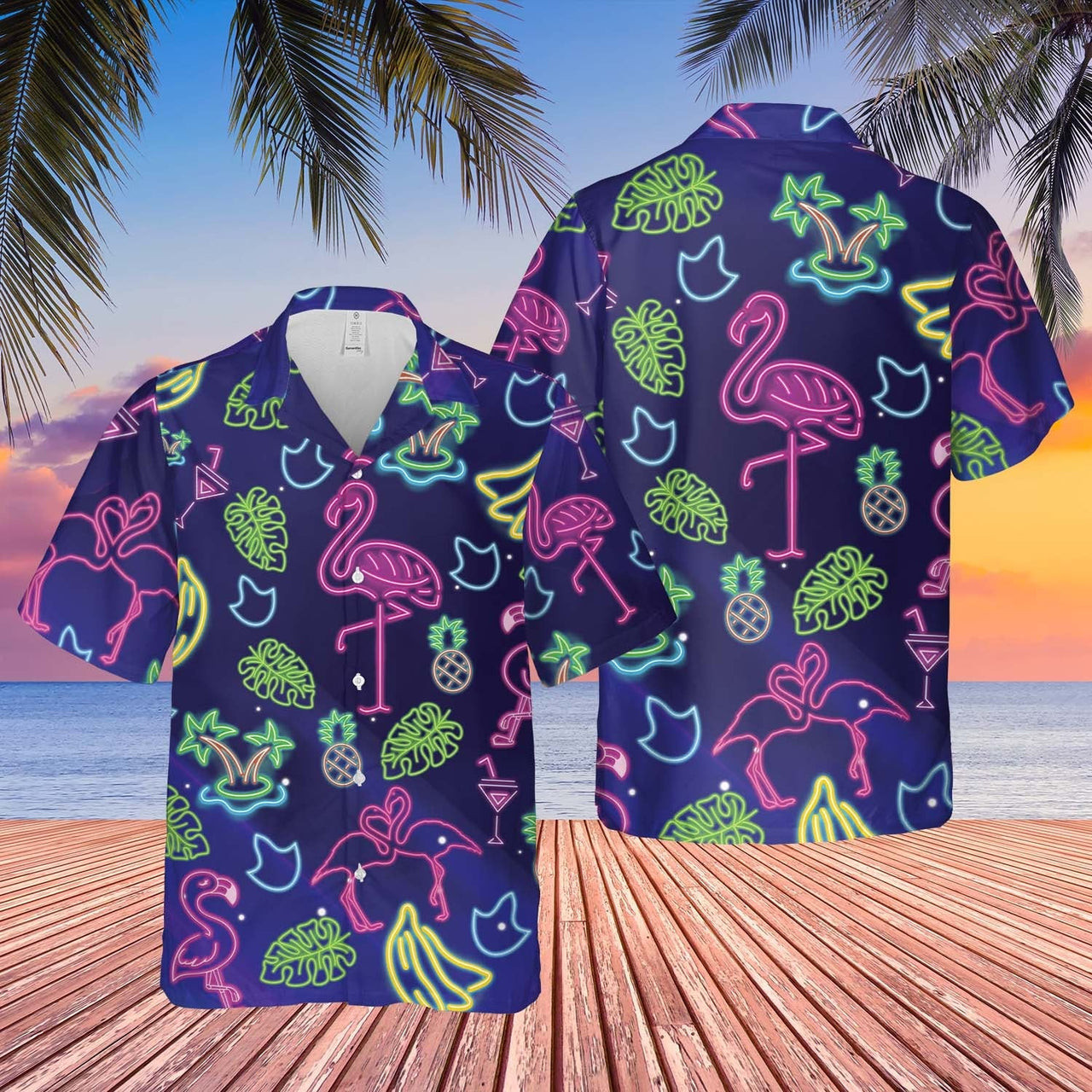 Flamingo Hawaiian Shirt Tropical Beautiful Tropical Light Hawaiian Shirt For Men Women