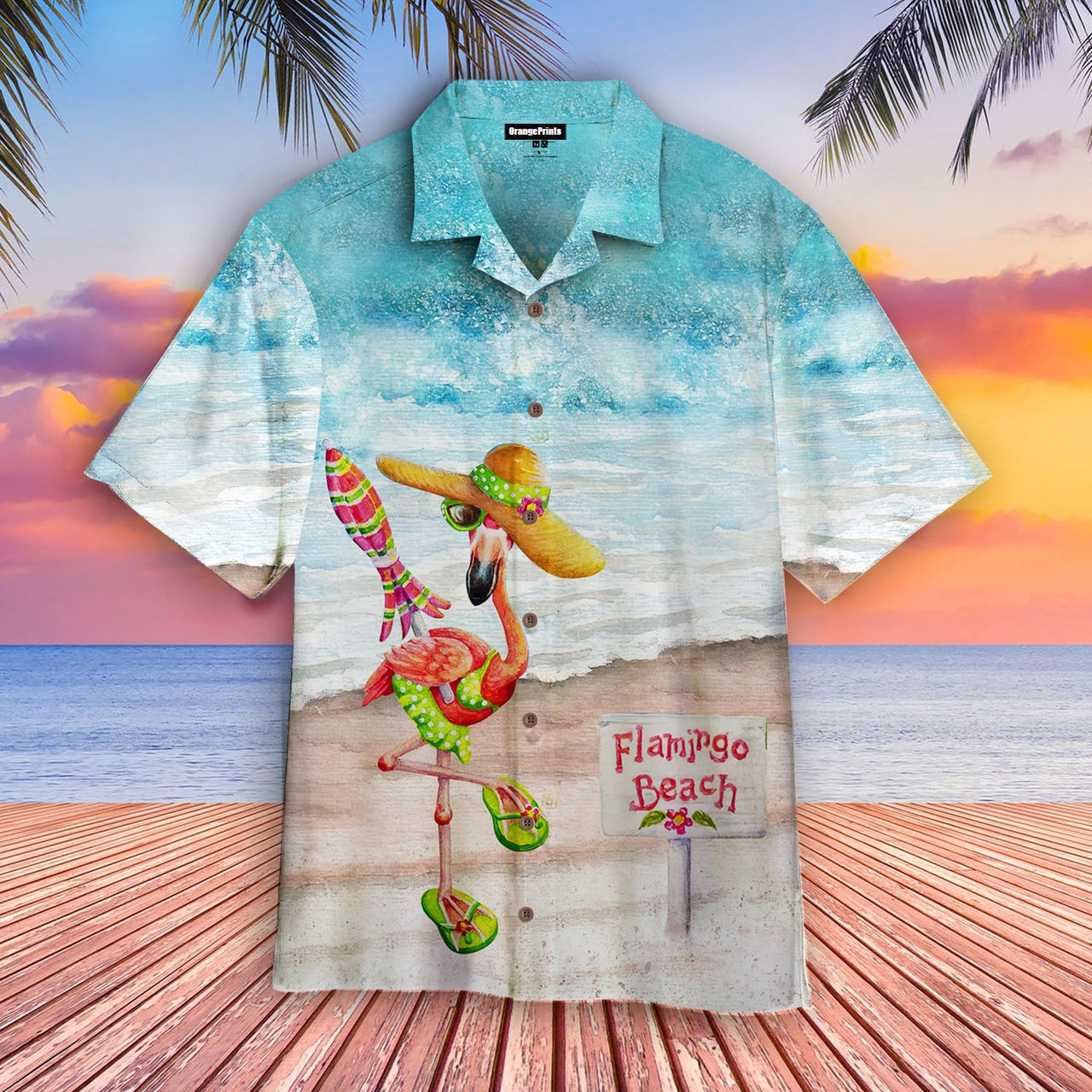 Flamingo Hawaiian Shirt Tropical Hawaiian Shirt For Men Hawaiian Shirt For Men Women