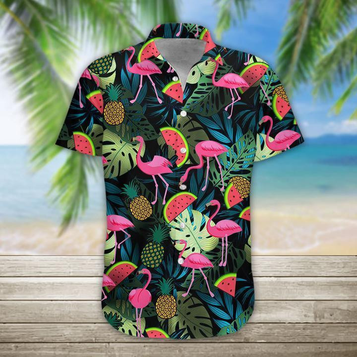 Flamingo Hawaiian Shirt Tropical Hawaiian Shirt For Men Hawaiian Shirt For Men Women