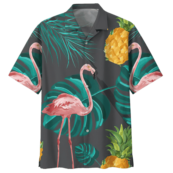 Flamingo Hawaiian Shirt Tropical Hawaiian Shirt For Men Women