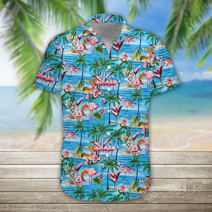 Flamingo Hawaiian Shirt Tropical Hawaiian Shirt For Men Women