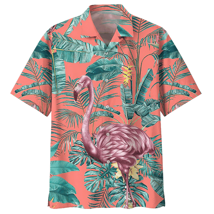 Flamingo Hawaiian Shirt Tropical Hawaiian Shirt For Men Women