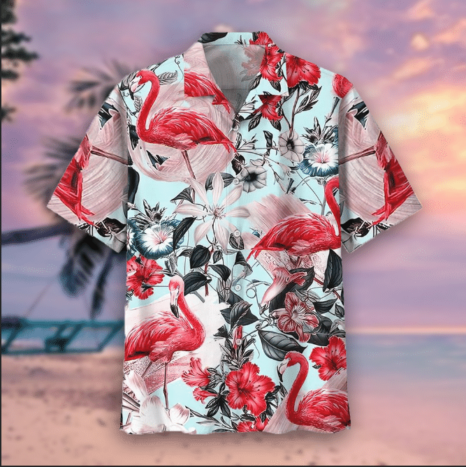 Flamingo Hawaiian Shirt Tropical Hawaiian Shirt For Men Women